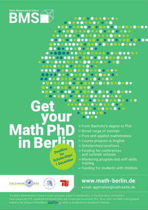 Berlińska Szkoła Matematyczna (BMS) ogłasza nabór studentów do programu 2023
