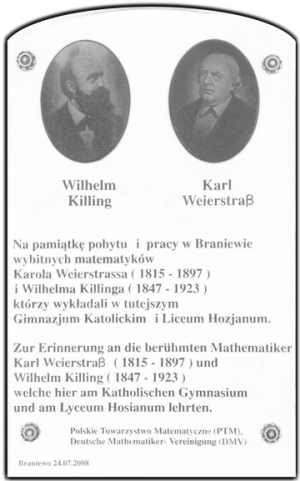 Czwarte kolokwium Wilhelma Killinga i Karla Weierstrassa, Gdańsk i Braniewo, 18-22 lipca 2022