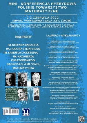 Minikonferencja PTM, 2-3 czerwca 2022, Centrum im. Stefana Banacha, Warszawa