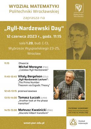 Ryll-Nardzewski Day, 12 czerwca 2023, godz. 11:15-15:00, Wrocław